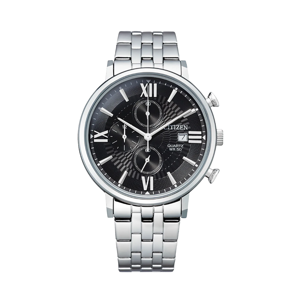 CITIZEN Men’s Quartz Chronograph Watch Stainless Steel Strap AN3610-71E