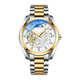 AFRA Men's Stainless Steel Mechanical Watch AF-8811GW
