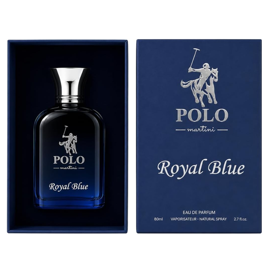 Polo Martini Royal Blue Eau de Parfum 80ml for Men – Fresh Woody Fragrance image 2