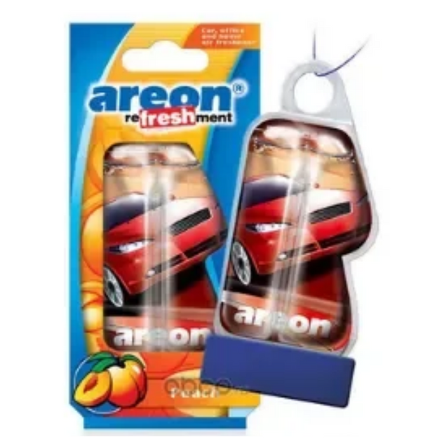 Areon Refreshment Liquid Peach Car Hanging Freshener 8.5ml