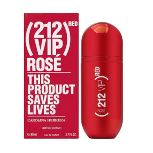 Carolina Herrera 212 VIP Rosé Red Eau de Parfum 80ml (Tester) for Women image 2