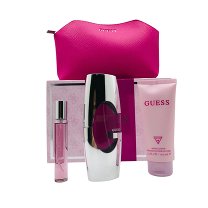 GUESS by Georges Marciano Eau de Parfum Gift Set for Women, 75ml EDP + 100ml Body Lotion + 15ml EDP
