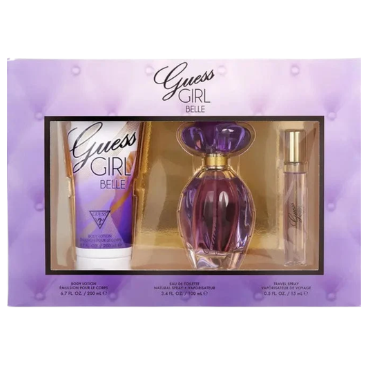 GUESS Girl Belle Eau de Toilette Gift Set for Women, 100ml EDT + 15ml Travel Spray + 200ml Body Lotion image 2