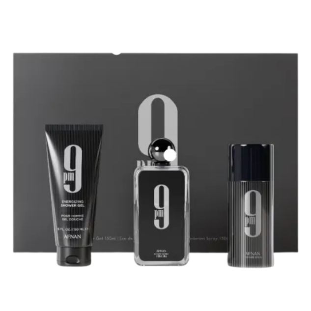 9PM Men Perfume Gift Set – Eau de Parfum 100ml + Deodorant 150ml + Shower Gel 150ml
