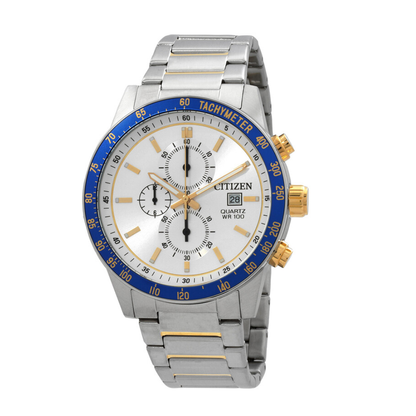 CITIZEN AN3686-53A Men’s Quartz Chronograph Watch 44mm Silver
