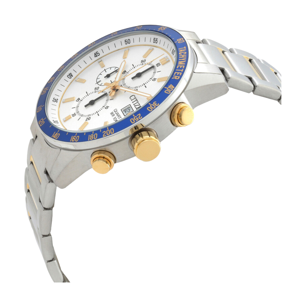 CITIZEN AN3686-53A Men’s Quartz Chronograph Watch 44mm Silver